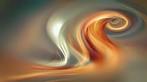 Multicolored swirl of lines Stock Illustration