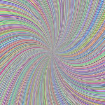 Multicolored swirling spiral pattern design Illustrazione stock