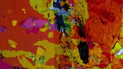 Multicolored texture overlay layers 2d looped animated video Stock Footage 304705584