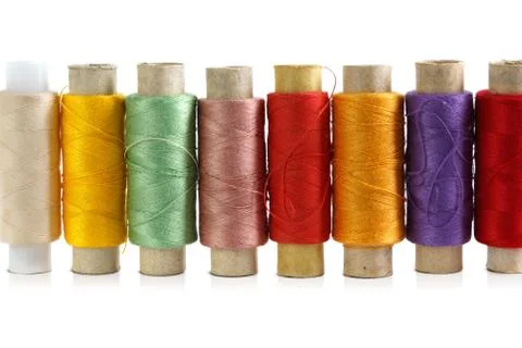 Multicolored threads Stock Photos