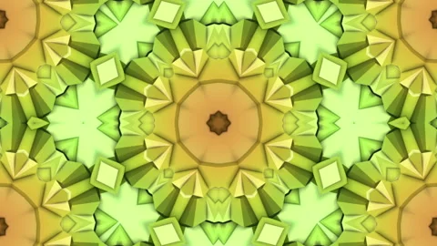 Multicolored three-dimensional pattern from star figures slowly moving. abstract Stock Footage 95413111