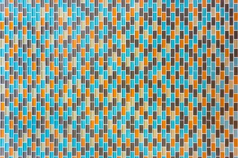 Multicolored tiled surface Stock Photos