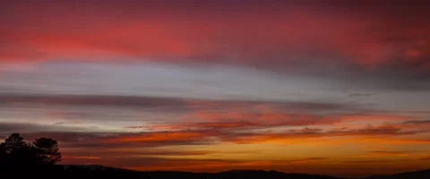 Multicolored time lapse sunset Ultra Wide TV 4K 5120 x 2160 Stock Footage 41372965