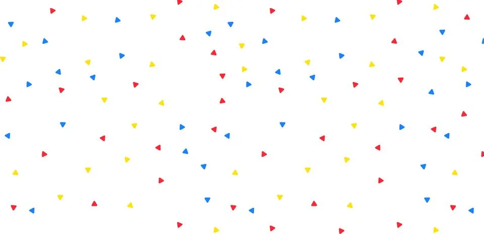 Multicolored Triangle Shape Confetti or Glass Broken into Tiny Pieces Scattered Illustrazione stock