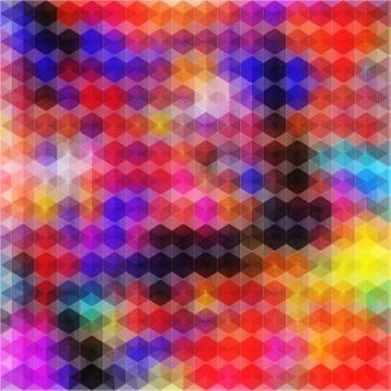 Multicolored triangles Stock Illustration