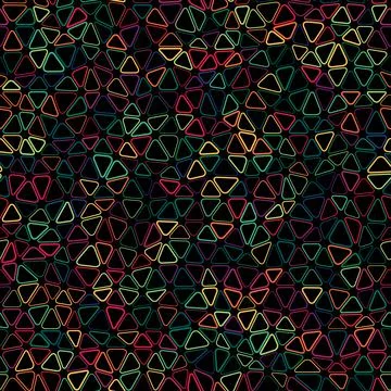Multicolored triangles seamless vector pattern. イラスト素材