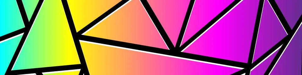 Multicolored triangular mosaic background. Modern color abstract vector texture. イラスト素材