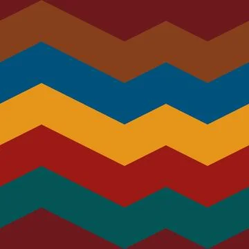 Multicolored vector seamless zigzag pattern for background, textures and de.. Illustrazione stock