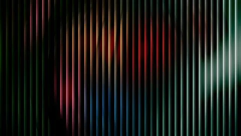 Multicolored vertical lines on dark background Stockillustratie