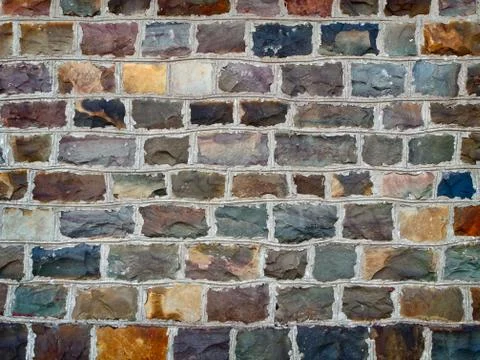 Multicolored wall Foto stock