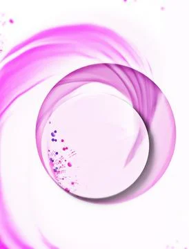 Multicolored watercolor splashes - a template for projects. Stock Illustration