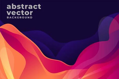 Multicolored waves. Abstract background vector Stock Illustration