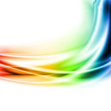 Multicolored waves on the white background. Vector design eps 10 Multicolo... Stock Photos