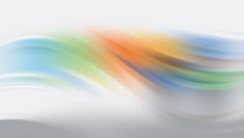 Multicolored wavy abstract background with orange green and blue hues Иллюстрация
