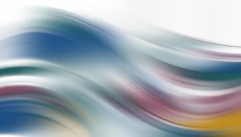 Multicolored wavy abstract design isolated on white background Stockillustratie