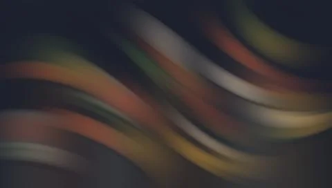 Multicolored wavy lines on dark background Stockillustratie