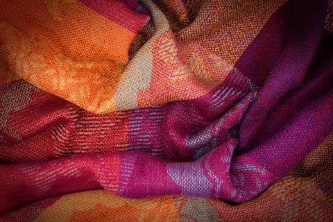 Multicolored woolen soft texture Stock Photos