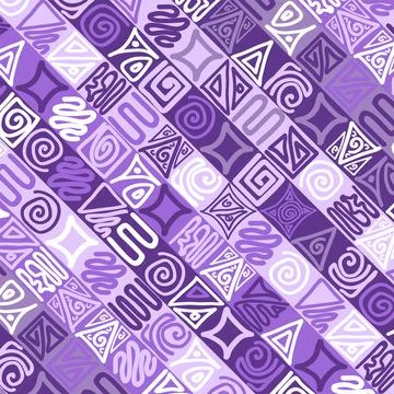 Multicolored zentangle pattern on a multicolored background Stock Illustration