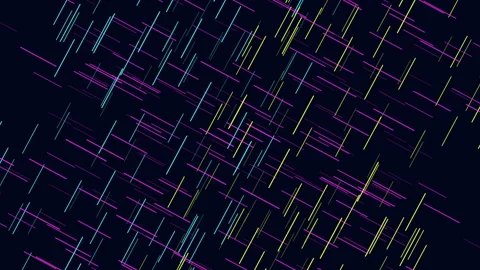 Multicolored zigzag lines in purple, green, and blue or vibrant zigzag pattern Stock Footage 249439244