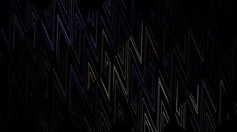 Multicolored zigzag stripes background divided into moving segments, seamless イラスト素材