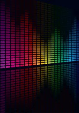 Multicolorl graphic equalizer Stock Illustration