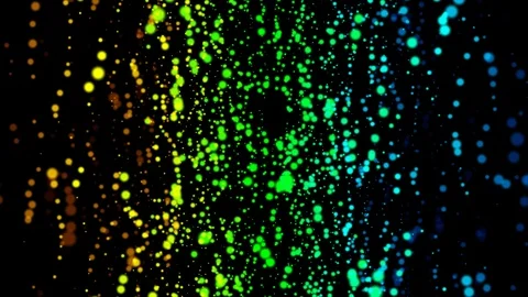 Multicolors dot formation Stock Footage 95661351