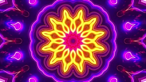 Multicolour Kaleidoscope Patterns. Unique Kaleidoscopic Animation. Stock Footage 169456299