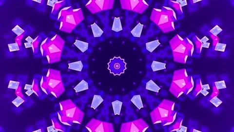 Multicolour Kaleidoscope Patterns. . Unique Kaleidoscopic Animation. Stock Footage 170372998