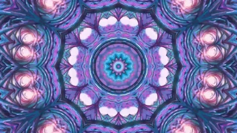 Multicolour Kaleidoscope Patterns. . Unique Kaleidoscopic Animation. Stock Footage 172528227