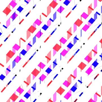 Multicolour lined pattern design for textile Stock Illustration