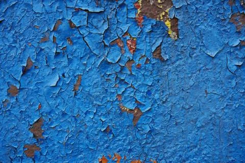 Multicolour psychedelic abstract background. flakes of paint on concrete wall Stock Photos