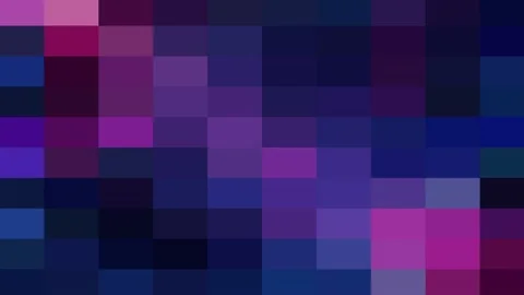 Multicolour Purple pixilated background 4K animation. Stock Footage 219554434