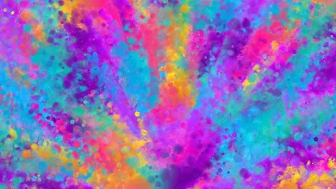Multicolour Rainbow stirring paint falling 4k Footage 스톡 동영상 146936351