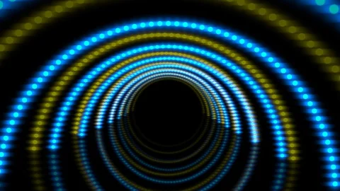 Multicoloured 3D light tunnel stage video background. Stock Footage 116553626
