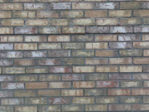 Multicoloured Brick Wall Stock Photos