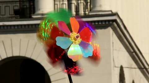 Multicoloured propeller Stock-Footage 828556