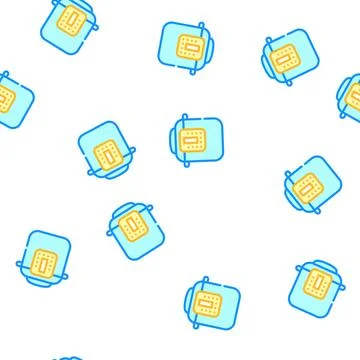 Multicooker equipment color icon vector symbol illustration Stock Illustration