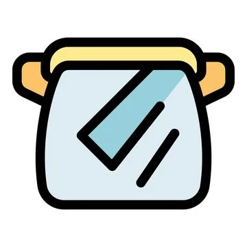 Multicooker icon showing modern kitchen appliance with lid and handle Illustration