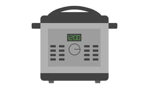 Multicooker isolated on a white background Stock Illustration