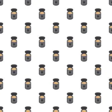 Multicooker kitchen appliance cooking background seamless pattern Stock Illustration