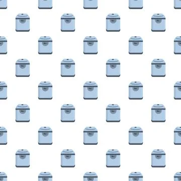 Multicooker kitchen appliance cooking machine seamless pattern background イラスト素材