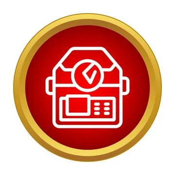 Multicooker kitchen appliance line icon for cooking Stock-Illustration
