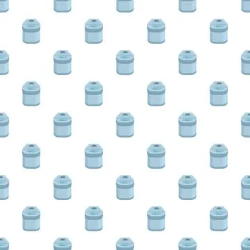 Multicooker kitchen appliance seamless pattern background Stock Illustration