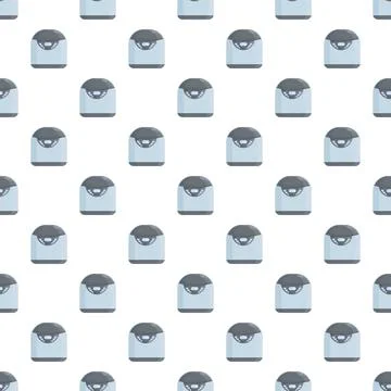 Multicooker kitchen appliance seamless pattern background 스톡 일러스트