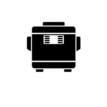 Multicooker, Kitchen Multi Cooker Machine Solid Flat Vector Icon Isolated on  Illustrazione stock