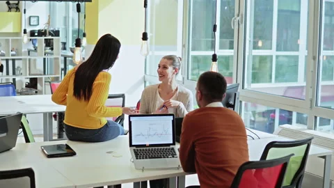 Multicultural business partners teamwork ini coworking startup office Stock Footage 171950430