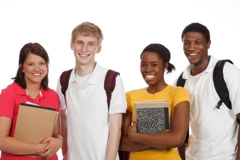Multicultural college students Stock Photos