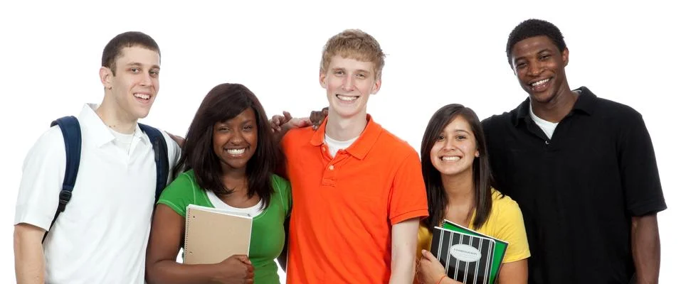 Multicultural college students Stock Photos