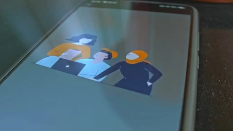 Multicultural group of people work together, presentation Video stock 304836328