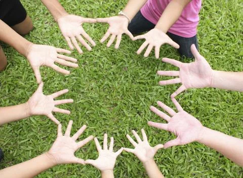 Multicultural hands Stock Photos